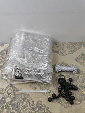 Jianyana Transparent Tarpaulin, 420 g/m² Pvc Clear Tarpaulin Waterproof Heavy