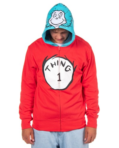 Seuss hoodie adult thing 1 - seuss,