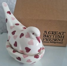 Emma Bridgewater Pink Hearts Pigeon On Nest 1st Quality New Boxed
