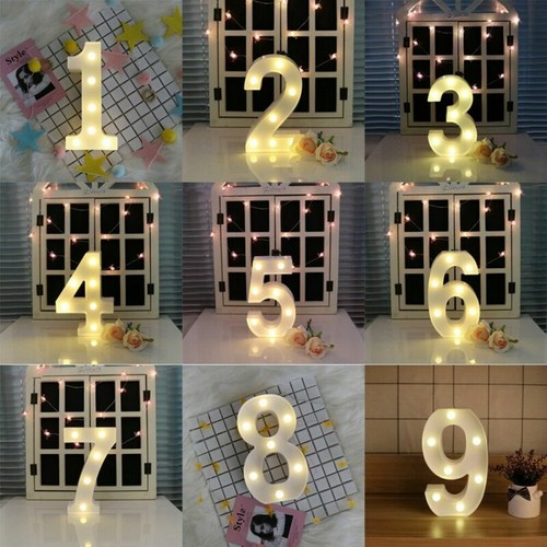 22cm led light numbers - light, up
