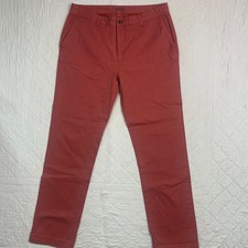 Farah Vintage Mens Red Straight Leg Chino Pants - W36/L32