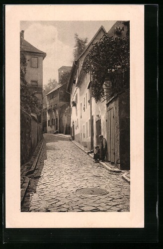 Old meissen street - street, linen