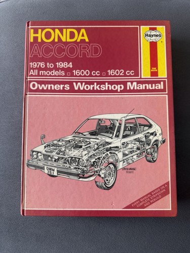 Haynes manual 351 honda accord - haynes,