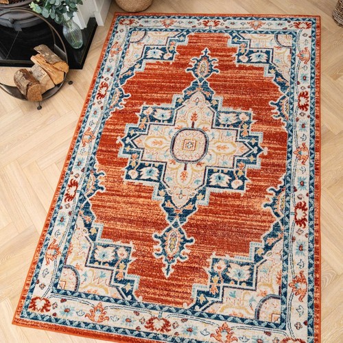 Terracotta area rug - terracotta,