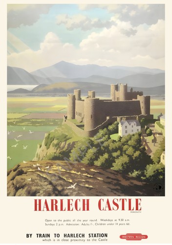 Harlech castle merioneth wales - castle,