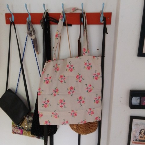 Tote bag handmade using floral