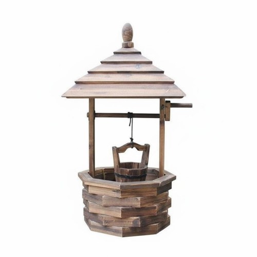 Wooden flower cart multi tier - wooden,