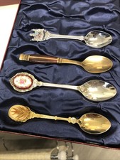 4 Decorative Spoon In A Box One Handmade Wooden Brass