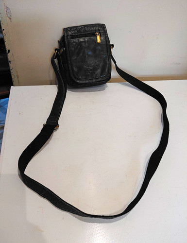 Jaguar black leather small - leather,