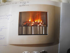 "Legend Fires" Wall inset - pebble & driftwood remote control