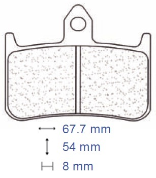 Front brake pads carbon - pads,