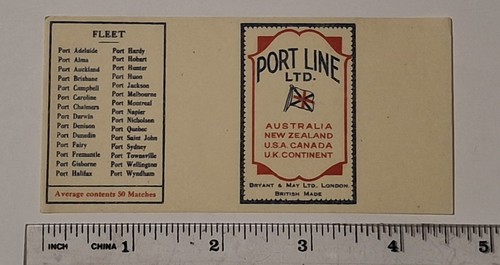 Vintage british matchbox label - matchbox,