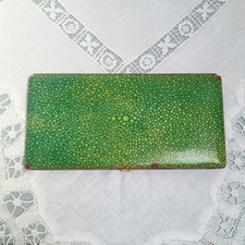Rare Vintage Art Deco Shagreen Card Case VGC