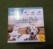 Petsentials Puppy Training Pads 105 Pack 58x58cm Large Gel Tech Pads.