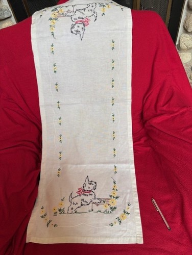 Vintage embroidered dresser