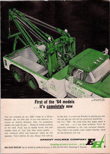 Holmes wrecker 1964 magazine - wrecker,