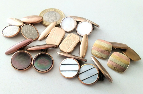 Vintage cufflinks pairs - 6,