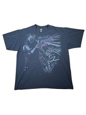 Vintage Authentic WWE Jeff Hardy Full Print Graphic Tee Men’s Large Wrestling