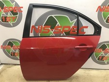 2005 Nissan Primera P12 Passenger Side Rear Door in Flame Red Z10 2001-2008 2763