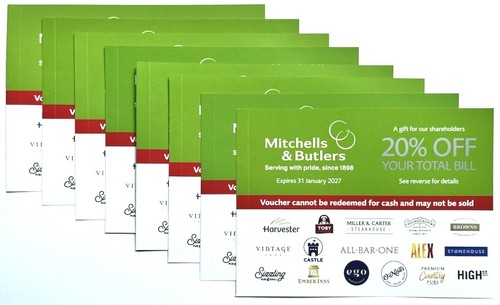 Mitchells butlers - 8x, &