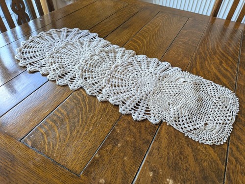 Hand crafted beige - beige, doilies