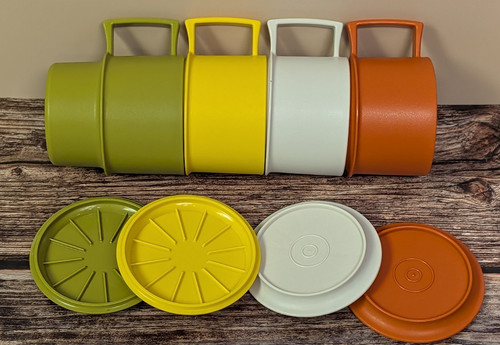 Vintage tupperware cups 4 - x,