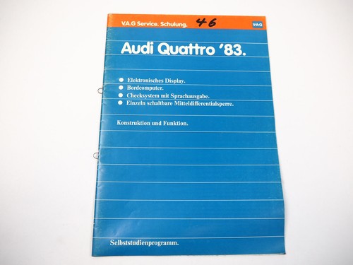 Self study program ssp audi - program, 46