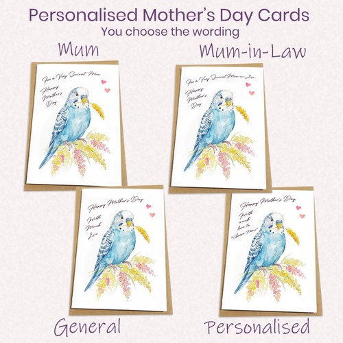 Personalised mother day card - day,