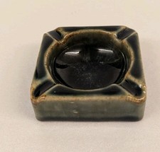 SMALL ROYAL  DOULTON LAMBETH GREEN GLAZED ASH TRAY. PERFECT.