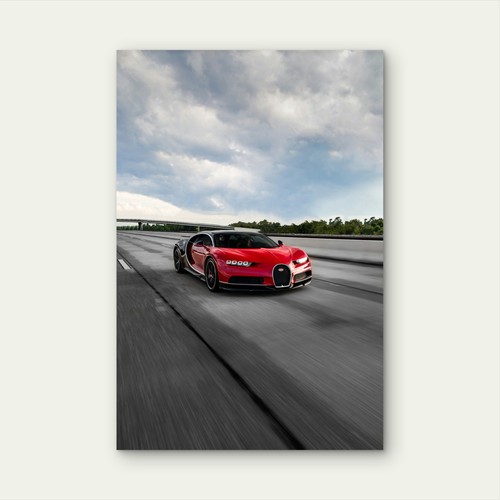 Red and black - bugatti, chiron