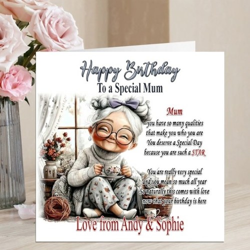 Personalised birthday card - personalised,