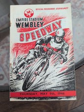 Wembley v Belle Vue Speedway Programme 9 May 1946