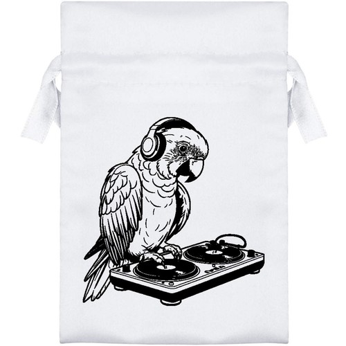 Parrot satin drawstring - satin,