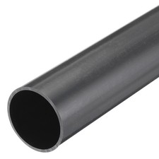 45.2mm ID 50mm OD 500mm 2" PVC Rigid Tube Round Pipe Dark Grey Cable Sleeve