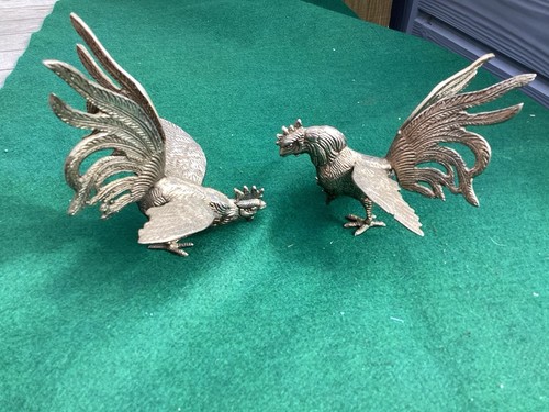 Pair mid century metal - pair,