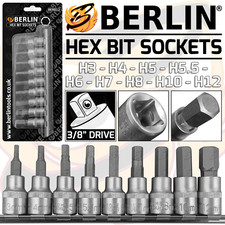 HEX BIT Socket Set 3/8" Drive