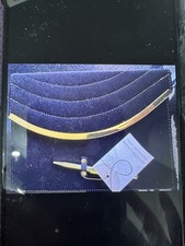 Black Fabric Notebook And Gold Pen Brand New With Tags