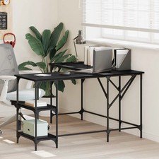 WALPLUS Corner Desk Black Oak