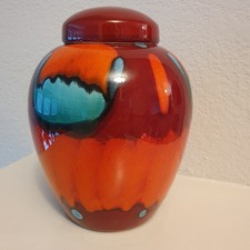 Ceramic Jar w/  Lid 7" Tall by