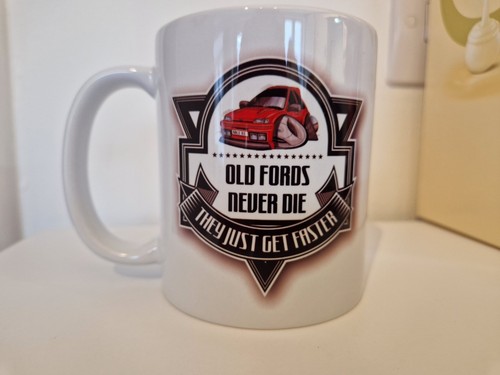 Ford fiesta turbo mk3 mug - ford,