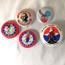 BICENTENNIAL Buttons Pinbacks 1976 Delaware Minuteman Revere J.  Otis Hong Kong