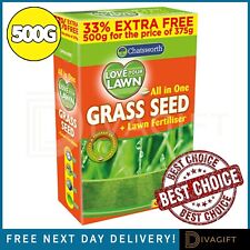 GRASS SEEDS LAWN FERTILISER SEEDS HARD WEARING FAST GROWING QUICK START 500G NEW