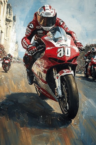 Isle man motorbike - man,