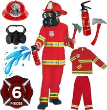 Boys Red Fireman Firefighter