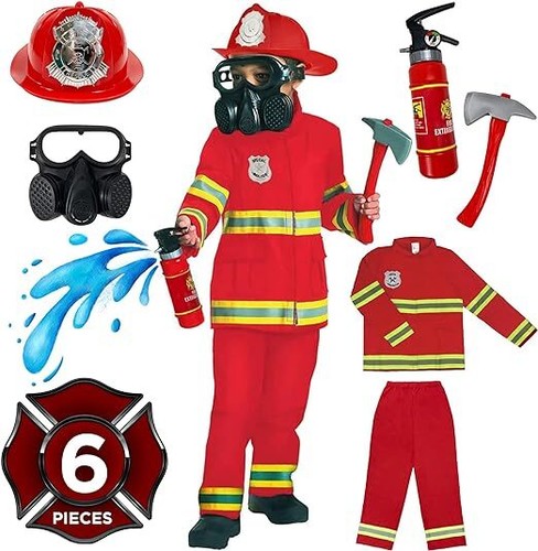 Boys red fireman firefighter - boys,