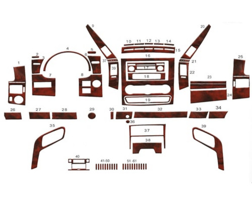 Wood look dash trim - wood,