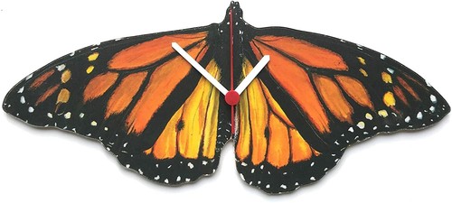 Monarch butterfly clock - monarch,