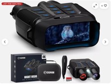 Night Vision Goggles 4" HD 1080P IR Binocular 600M Range 5X Zoom 5000mAh Battery