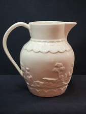Hartley Greens & Co Leeds Pottery - England Hunting Scene Creamware Pitcher/Jug