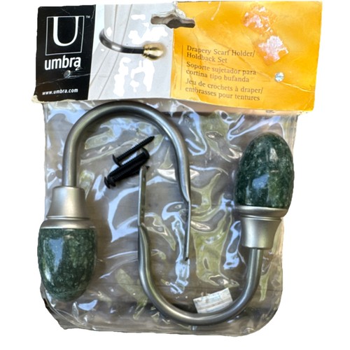 Umbra metal curtain holdbacks - metal,